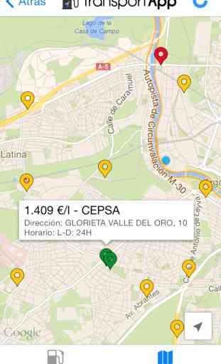 TransportApp - Precio de la gasolina y estado del tráfico. Horarios, precios y mapas de Renfe y Cercanías e información de vuelos en aeropuertos de AENA en España 3