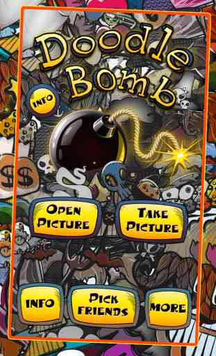 Bomba Doodle - imágenes divertidas, pegatinas, cabina de dibujos animados foto 1