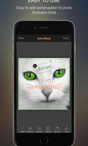 Meow Pics – Etiquetas y marcos de fotos para gatos 4