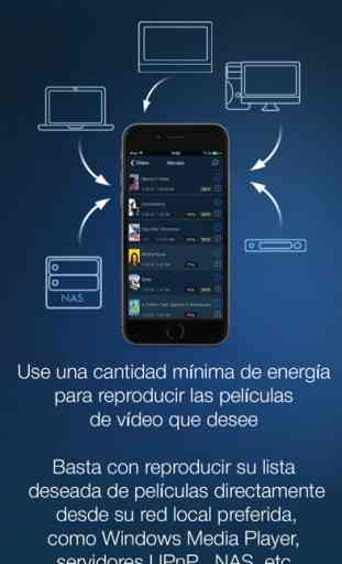 MCPlayer Pro UPnP reproductor de vídeo inalámbrico para iPhone, corriente películas en HD TV 2