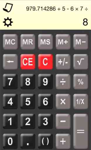 Calculadora HD ° gratis - La calculadora de gran éxito con pantalla Formular y cinta de papel 1