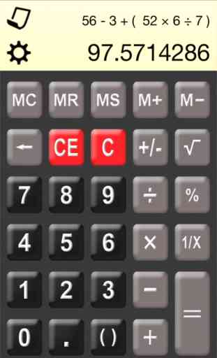 Calculadora HD ° gratis - La calculadora de gran éxito con pantalla Formular y cinta de papel 3