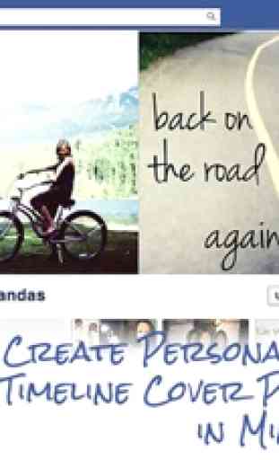 Cover Photo Maker para Facebook versión gratuita - Design and create your own custom Facebook profile page covers that reflects your personality! 1