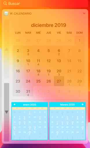 Widget Calendario 2