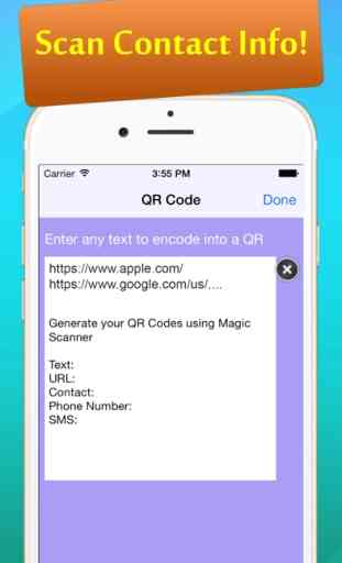 Magia Scanner - código QR y lector de código de barras & generar su propio código rápido! 3