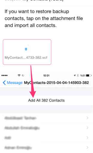 My Contacts Backup Pro 3