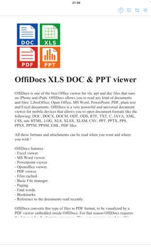 OffiDocs editor de XLS DOC PPT 4