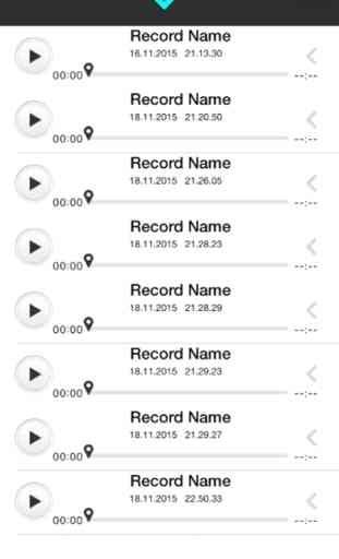 Súper grabadora de voz para el iPhone, Graba tus reuniones. Mejor Audio Recorder 3