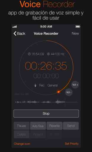 Grabadora voz+ grabación audio 1