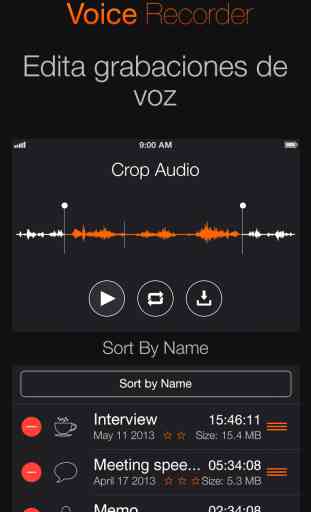 Grabadora voz+ grabación audio 2