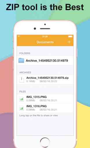 ZIP UNZIP Archiver Aplicación y navegador 3