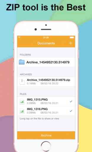 ZIP UNZIP Archiver Aplicación y navegador 4