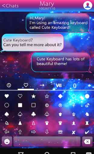 Color Galaxy Emoji Keyboard 3