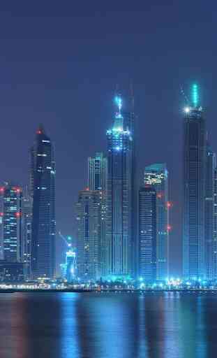 Dubai en la noche Fondo 1