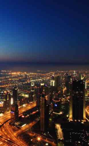 Dubai en la noche Fondo 4