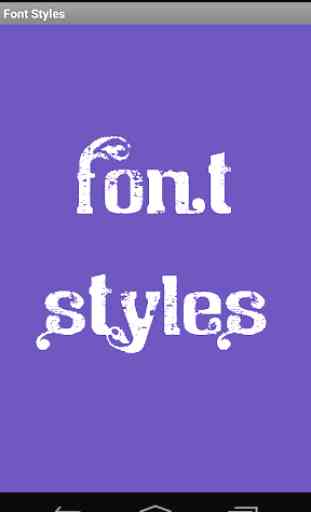Font Styles 1