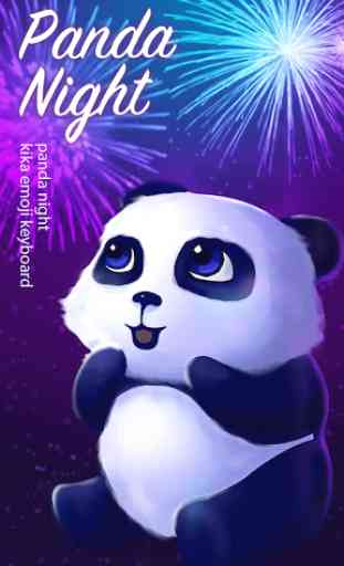 Panda Night Tema de teclado 1