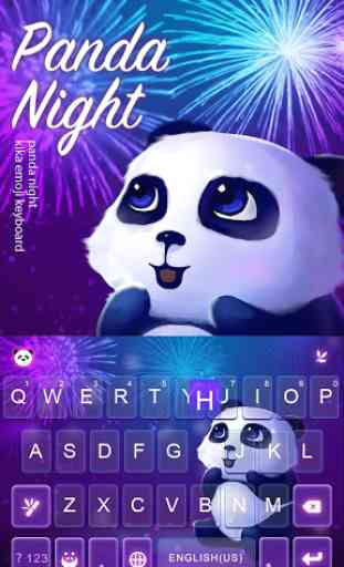 Panda Night Tema de teclado 2