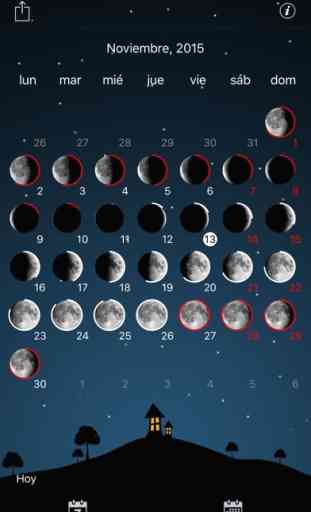 Fases de la luna Calendario 4