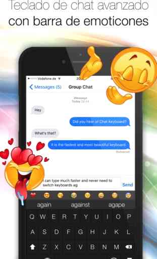 Chat Keyboard - Animated color keypad with HD photo backgrounds, fancy fonts und new emoji for WhatsApp, Messenger, Facebook... 1