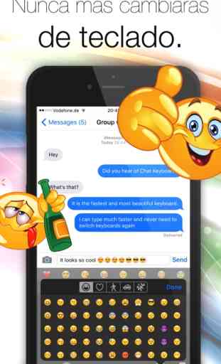 Chat Keyboard - Animated color keypad with HD photo backgrounds, fancy fonts und new emoji for WhatsApp, Messenger, Facebook... 2