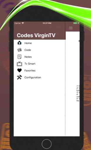 Códigos Control For Virgin TV 2