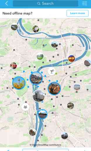 Praga - mapa sin conexión con guías de ciudades 1