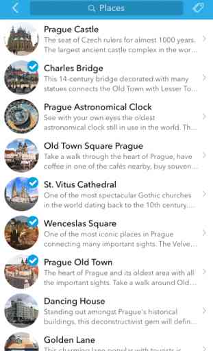 Praga - mapa sin conexión con guías de ciudades 2