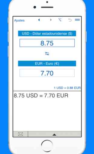 USD y EUR convertidor 2