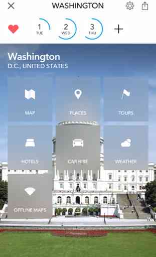 Washington D. C. - mapa sin conexión 1