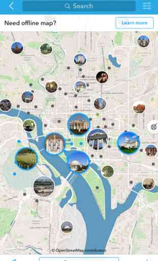Washington D. C. - mapa sin conexión 2