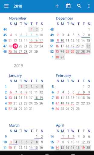 aCalendar+ Calendar & Tasks 4