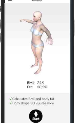 BMI 3D - Body Mass Index and body fat in 3D 1