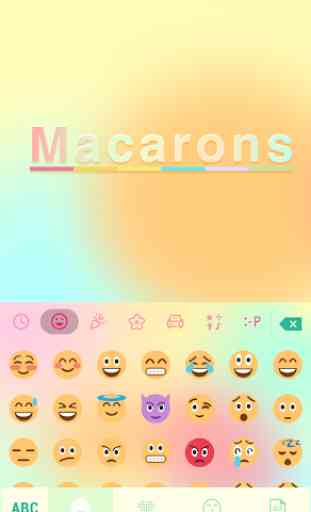 Macarons Tema de teclado 2