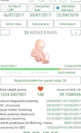 Pregnancy Due Date Calculator and Calendar 3