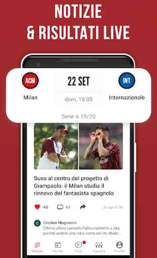 Rossoneri Live – App non ufficiale di Milan 2