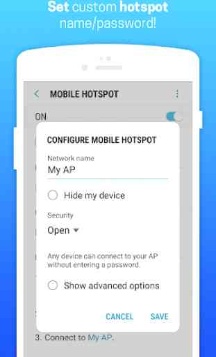 Wifi Hotspot Tethering :Free Mobile Portable Wi-Fi 3