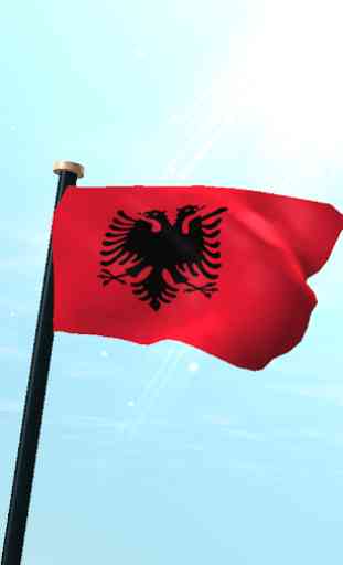 Albania Bandera 3D Gratis 1