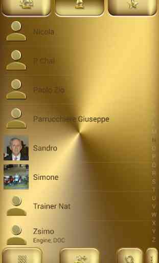 Dialer Solid Gold Theme for Drupe and ExDialer 3