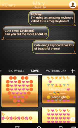 Gold Classic Emoji Keyboard 4