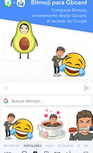 Bitmoji: tu emoji personal 2
