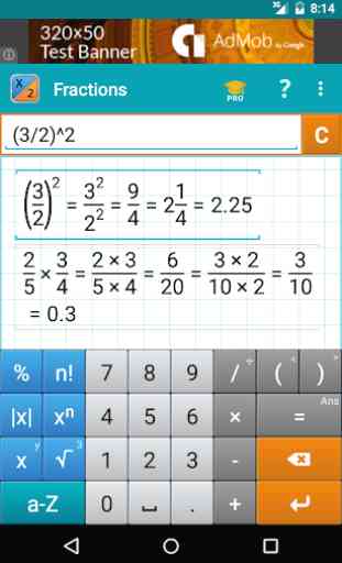 Calculadora de Fracciones 2