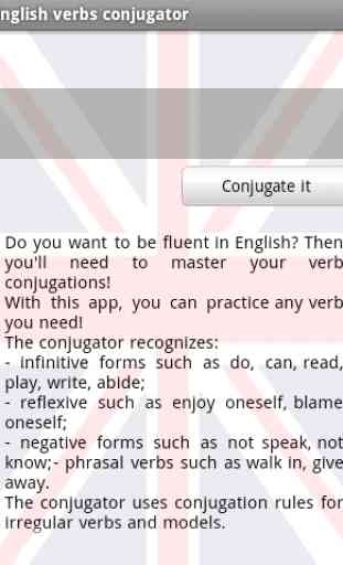 Conjugador de verbos en inglés 1