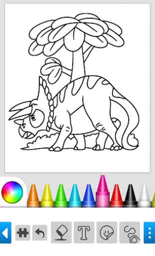 Dinosaurio juego de color 2