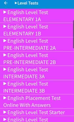 English Level Tests A1 to C2 1