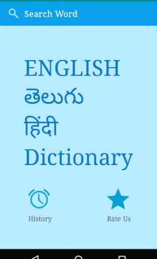 English to Telugu and Hindi 1