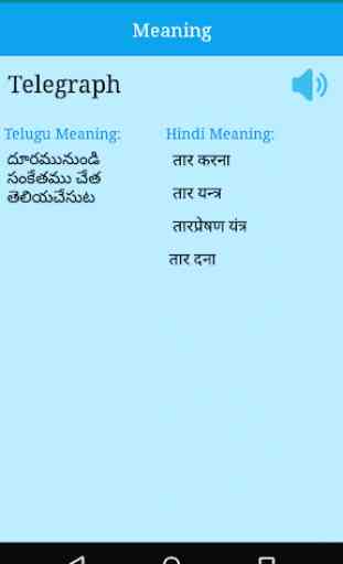 English to Telugu and Hindi 3