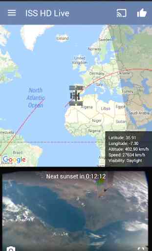 ISS Live Now:  Tierra en vivo 1