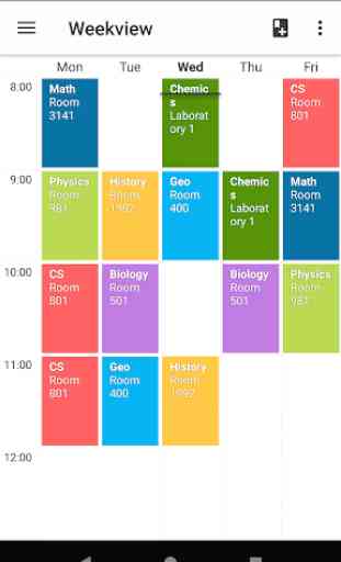 Timetable 1
