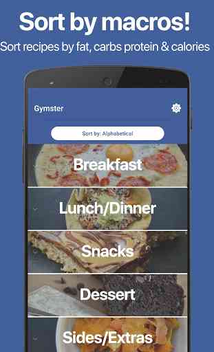Gymster - Weight Lifting Log & Healthy Recipes 4